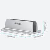 Adjustable Aluminum Laptop Stand for MacBook & Tablets by CHOETECH H038 - Close-Up Angle