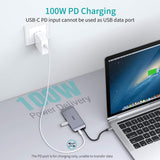 CHOETECH 9-in-1 USB-C Multifunction Hub Adapter with HDMI, VGA, Ethernet, and Power Delivery