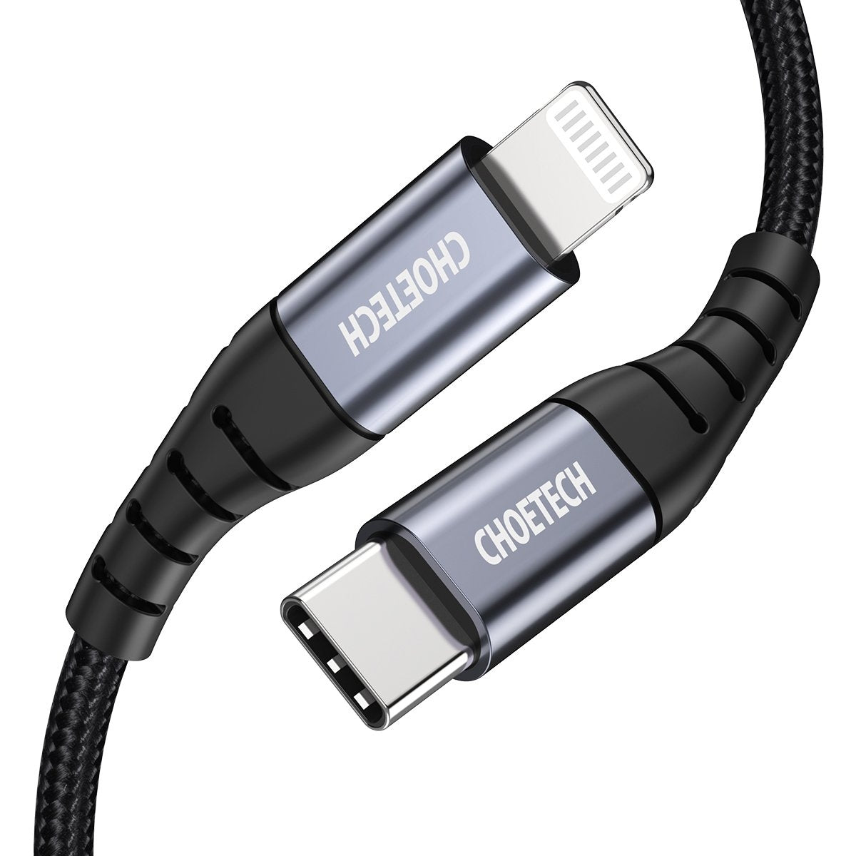 CHOETECH 1.2M USB-C to MFi Certified Charging Cable for iPhone and iPad