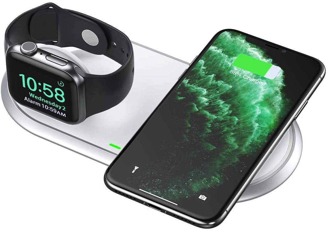 CHOETECH T317 2-in-1 Fast Charging Station for iPhone, Apple Watch & AirPods