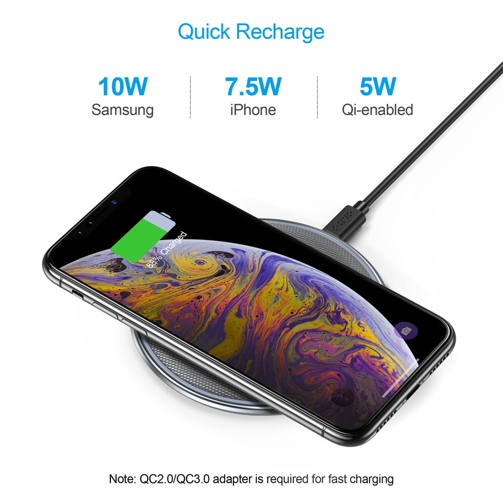 Choetech T539-S Smart Fast Wireless Charging Pad