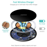 CHOETECH T559-F Fast Wireless Charging Pad with QC 3.0 AC Adapter