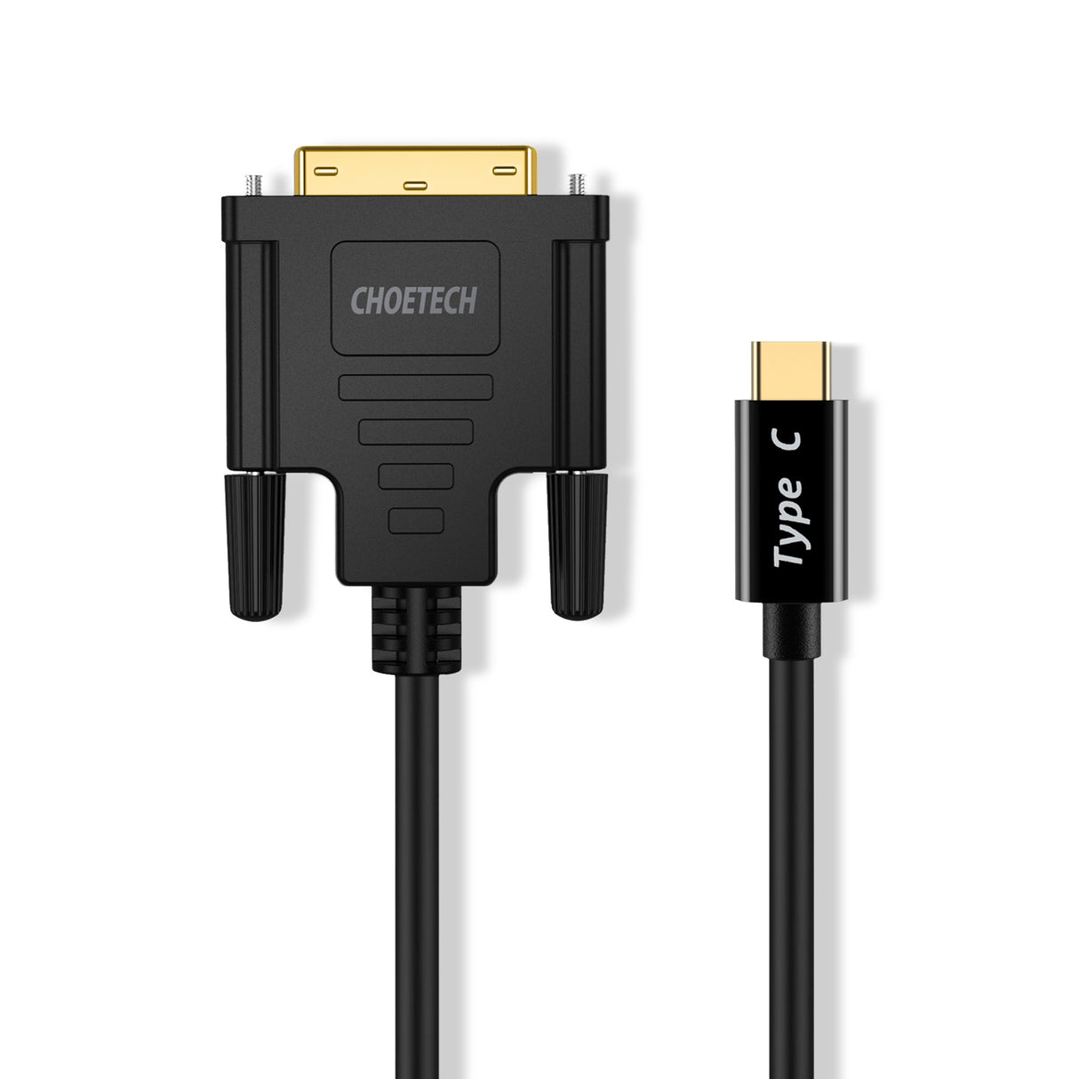 CHOETECH 1.8m USB-C to DVI Cable (4K@30Hz) - Thunderbolt 3 Compatible