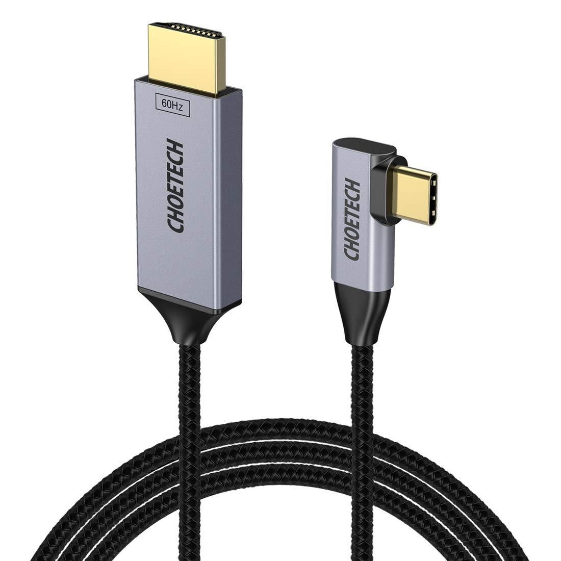 Choetech XCH-1803 4K@60Hz USB C to HDMI Braided Cable - Plug and Play Solution