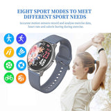 Kivee LW02 Multi-Function Smart Watch for iOS and Android - Side View