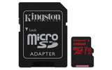 Kingston Canvas React 128GB MicroSD Card with SD Adapter - 100MB/s Read, 70MB/s Write Speed