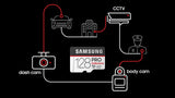 SAMSUNG PRO ENDURANCE 128GB UHS-I MicroSD Card with SD Adapter for Video Monitoring Cameras