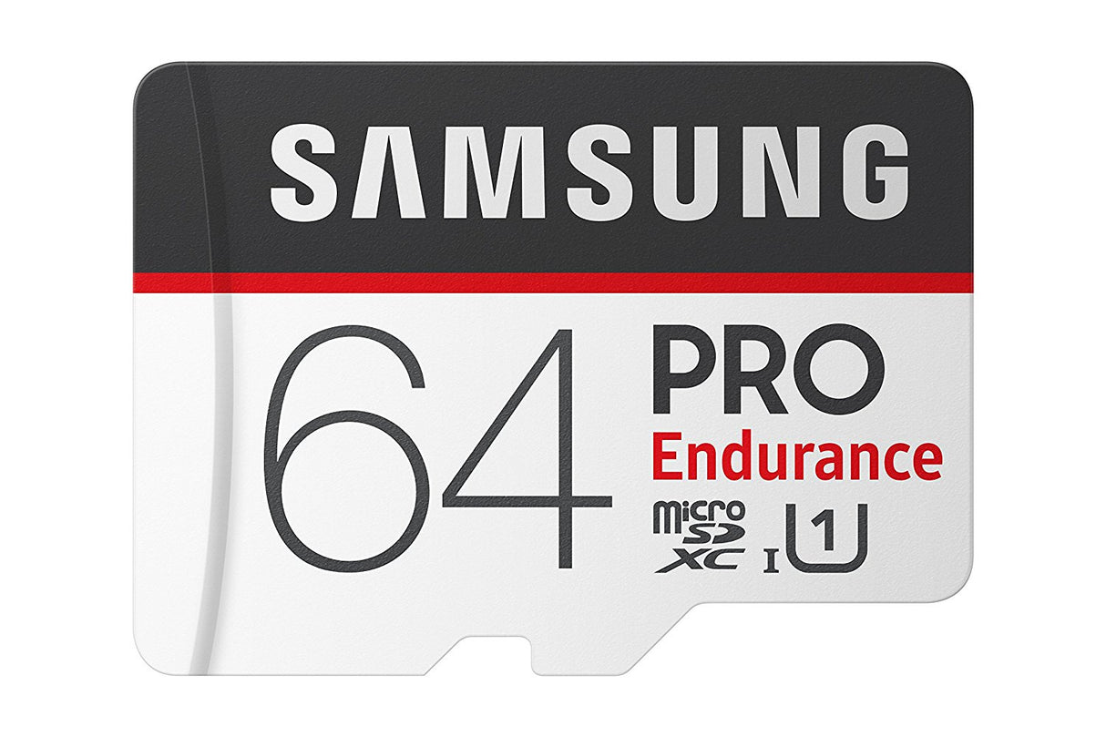 SAMSUNG PRO ENDURANCE 64GB UHS-I Class 10 MicroSD Card with SD Adapter - Perfect for Video Monitoring and Surveillance