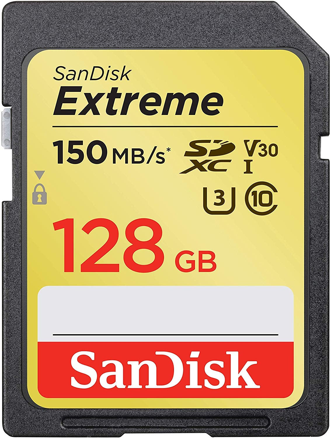 SanDisk 128GB Extreme SDXC UHS-I Memory Card - 150MB/s Read, 70MB/s Write, 4K UHD Ready