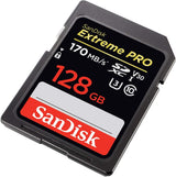 SanDisk Extreme Pro 128GB SDXC Card - 170MB/s Read, 90MB/s Write, Perfect for 4K UHD Video