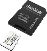 SanDisk Ultra High Endurance 128GB microSDHC Card with UHS-I Class 10 U3 V30, 100MB/s Read Speed, and SD Adapter