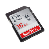 SanDisk Ultra 16GB SDHC Class 10 UHS-I Memory Card - 80MB/s Speed