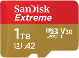 SanDisk 1TB Extreme Performance microSDXC UHS-I Memory Card - C10, U3, V30, 4K, A2 - SDSQXA1-1T00-GN6MN