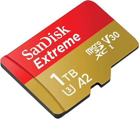 SanDisk 1TB Extreme Performance microSDXC UHS-I Memory Card - C10, U3, V30, 4K, A2 - SDSQXA1-1T00-GN6MN