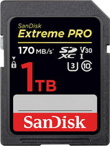 SanDisk Extreme Pro 1TB UHS-I SDXC Memory Card - 170MB/s, 4K Video Ready