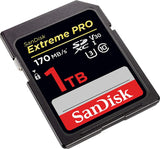 SanDisk Extreme Pro 1TB UHS-I SDXC Memory Card - 170MB/s, 4K Video Ready