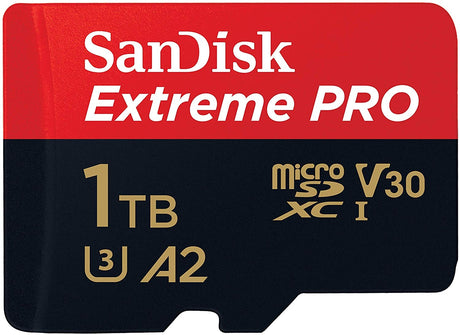 SanDisk Extreme Pro 1TB microSDXC Card with SD Adapter - 170MB/s Speed for 4K UHD and App Performance