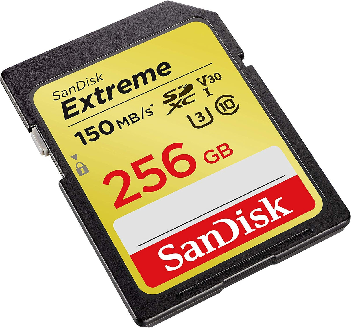 SanDisk 256GB Extreme SDXC UHS-I Memory Card - 150MB/s Read, 70MB/s Write, V30, U3, CL10