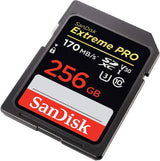 SanDisk 256GB Extreme Pro SDXC UHS-I Memory Card - 4K UHD Video Recording