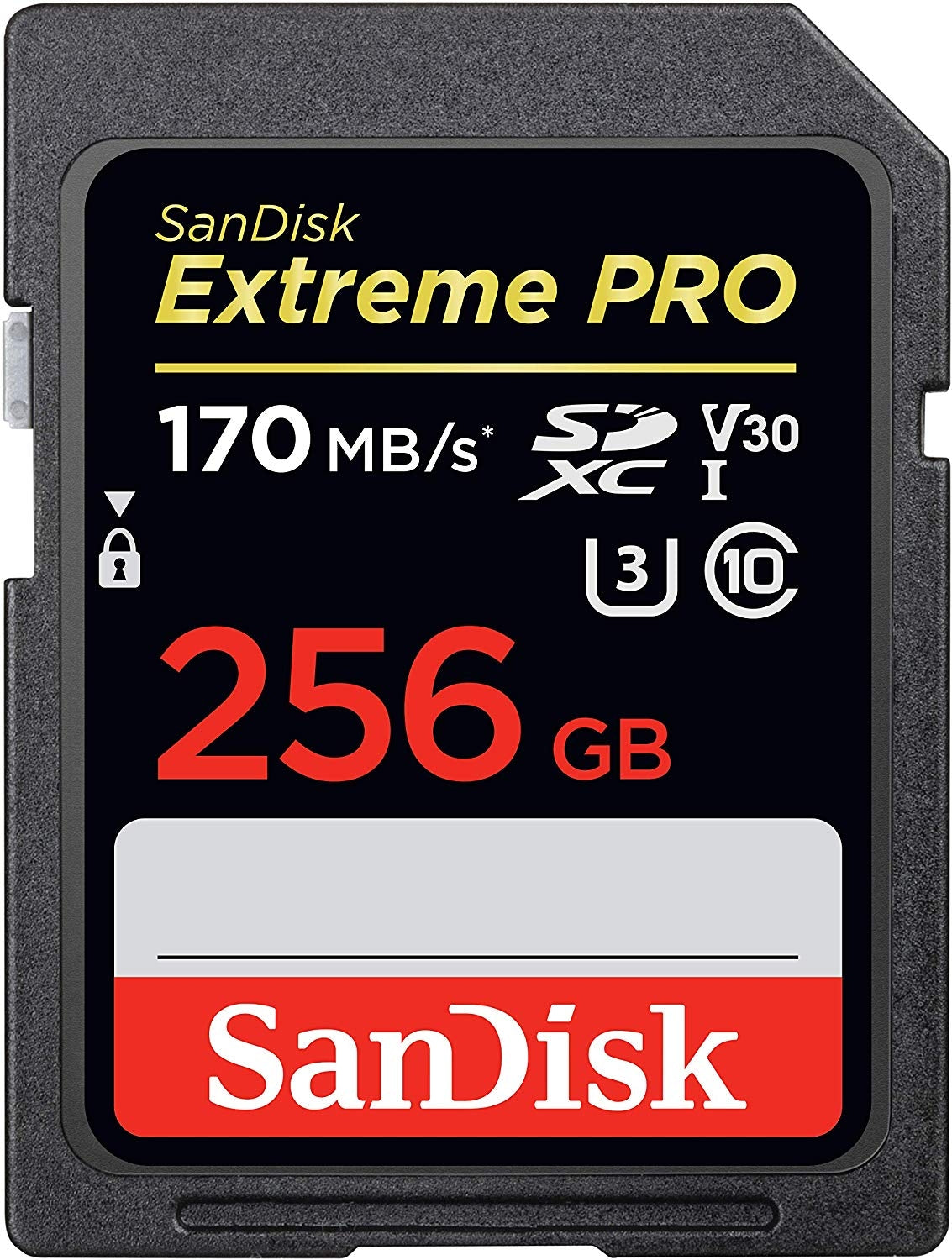 SanDisk 256GB Extreme Pro SDXC UHS-I Memory Card - 4K UHD Video Recording