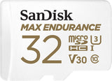 SanDisk Max Endurance 32GB MicroSDHC Card - Up to 15,000 Hours Recording for Security Cameras and Dash Cams