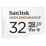 SanDisk 32GB High Endurance MicroSDHC Card with SD Adapter - UHS-I C10 U3 V30, 100MB/s Read Speed, Ideal for Dash Cams and Home Security