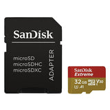 SanDisk Extreme 32GB microSDHC Card - A1 V30 UHS-I/U3, 100MB/s Speed, No Adapter Included