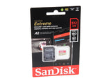 SanDisk Extreme 512GB MicroSDXC A2 V30 UHS-I Card with Adapter - 160MB/s Read, 90MB/s Write, 4K UHD Ready