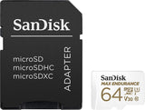 SanDisk MAX ENDURANCE 64GB microSDXC Card - Ideal for Security Cameras & Dash Cams - 100MB/s Read, 40MB/s Write, UHS-I C10 U3 V30