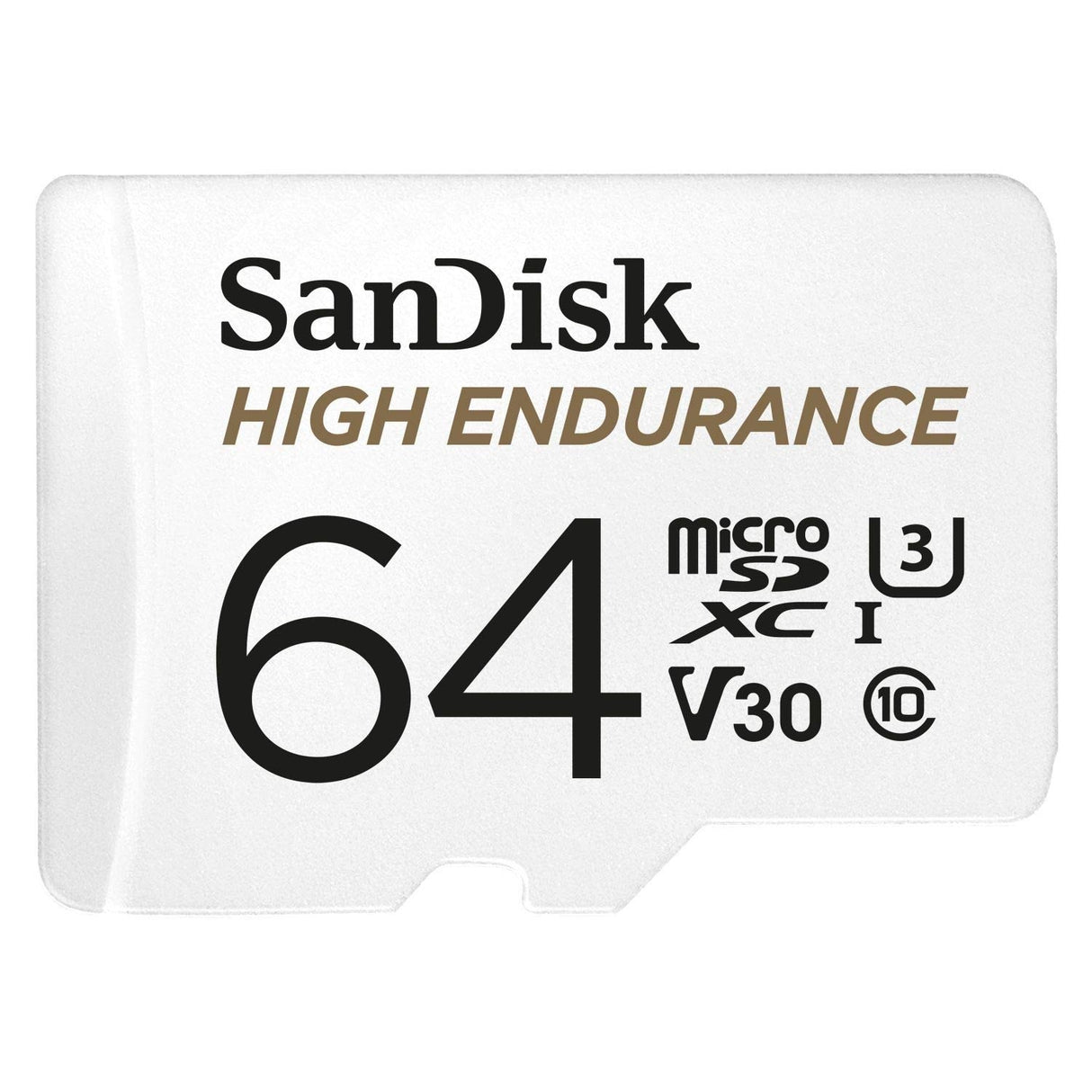 SanDisk 64GB High Endurance MicroSDHC Card for Dash Cams and Security Systems - UHS-I C10 U3 V30, 100MB/s Read Speed, Includes SD Adapter