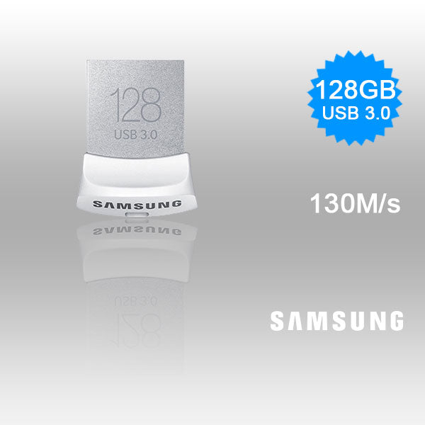 SAMSUNG 128GB USB 3.0 FIT Flash Drive (130MB/s) - Ultra-Compact & Durable