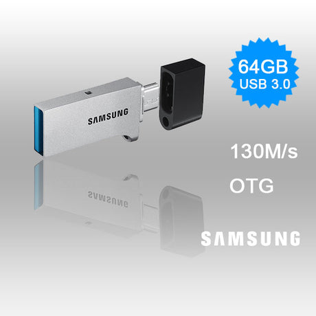 SAMSUNG 64GB USB 3.0 OTG Duo Flash Drive with 130MB/s Speed