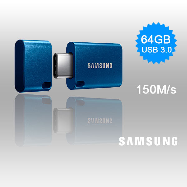 SAMSUNG 64GB Type-C USB 3.1 Flash Drive with 150MB/s Transfer Speed