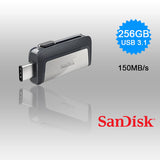 SanDisk Ultra 256GB Dual USB 3.1 Type-C Flash Drive - SDDDC2-256G