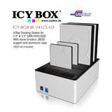 ICY BOX 4-Bay USB 3.0 JBOD Docking Station with Cloning Function for SATA HDDs and SSDs (IB-141CL-U3)