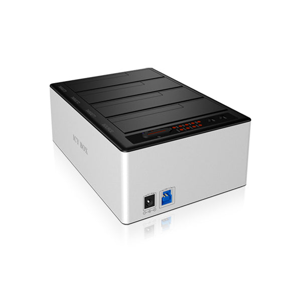 ICY BOX 4-Bay USB 3.0 JBOD Docking Station with Cloning Function for SATA HDDs and SSDs (IB-141CL-U3)