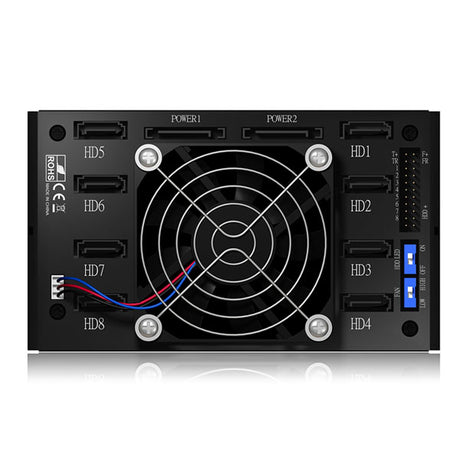 ICY BOX IB-2280SSK - 8-Bay Backplane for 2.5" SATA/SAS HDDs and SSDs