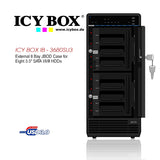 ICY BOX External 8-Bay JBOD Enclosure for 3.5-Inch SATA Hard Drives