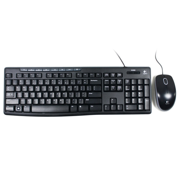 Logitech MK200 Wired Keyboard and Mouse Combo with 1000dpi Sensitivity