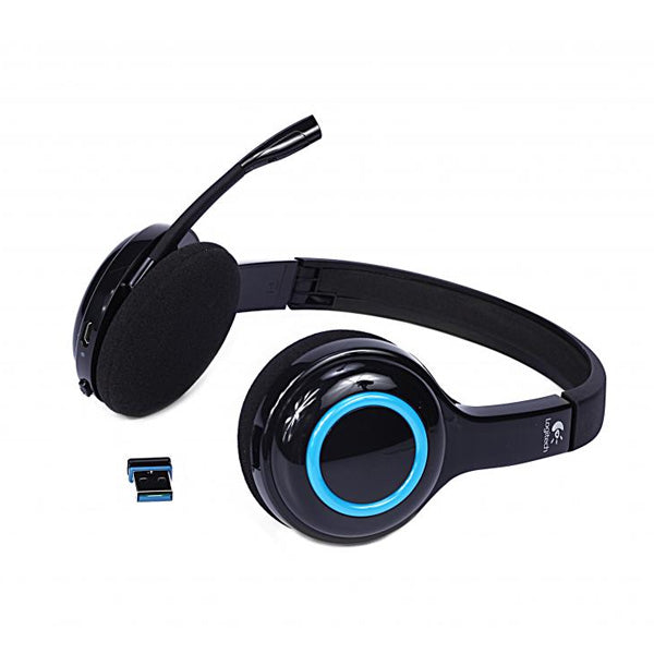 Logitech H600 Wireless USB Headset with Noise-Canceling Microphone and Foldable Design