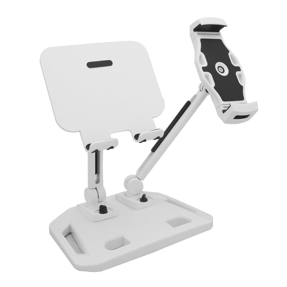 Versatile Adjustable Dual-Arm Device Holder in Black