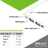 PNY L8021 8000mAh Dual USB Portable Power Bank