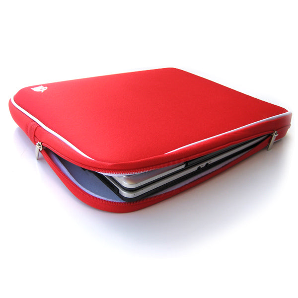 Vibrant Red Molded Laptop Sleeve for 12-14 Inch Devices