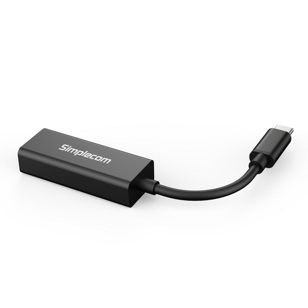 Simplecom NU313 USB-C to Gigabit Ethernet Adapter with Aluminium Finish