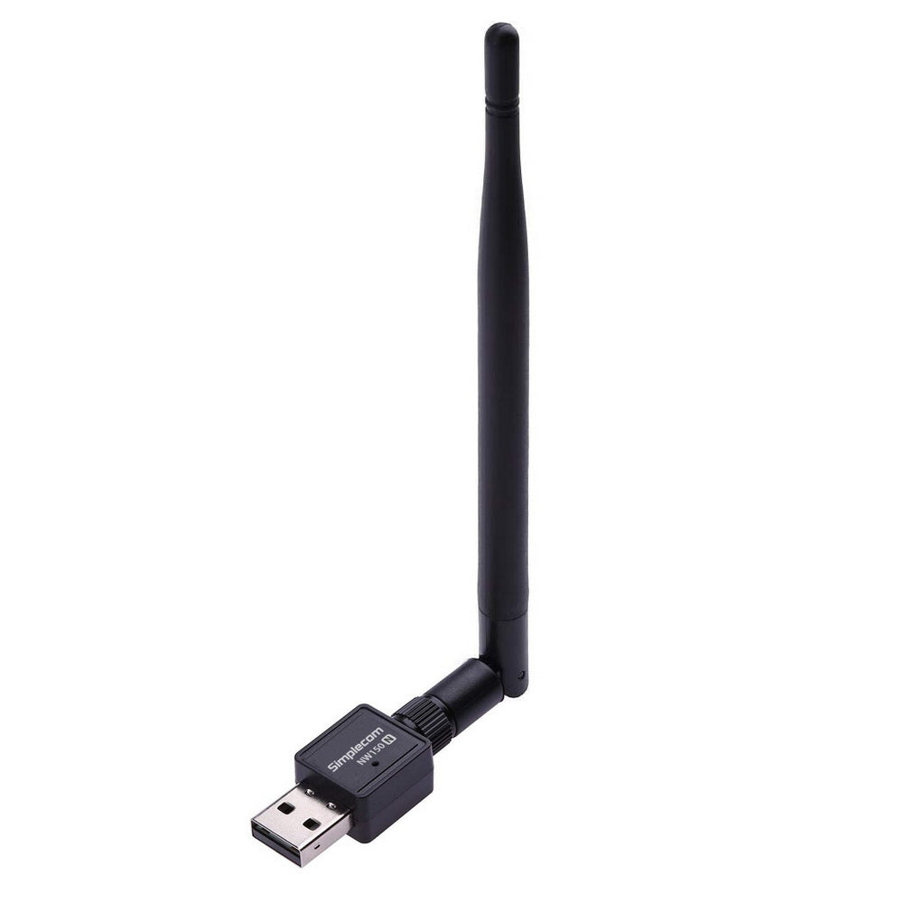 Simplecom NW150 150Mbps USB Wireless N WiFi Adapter with Enhanced 5dBi Antenna