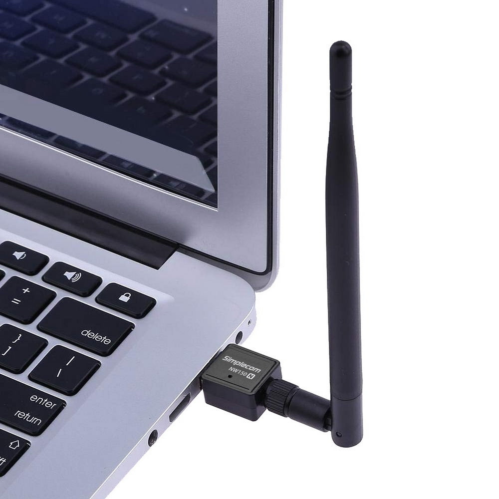 Simplecom NW150 150Mbps USB Wireless N WiFi Adapter with Enhanced 5dBi Antenna