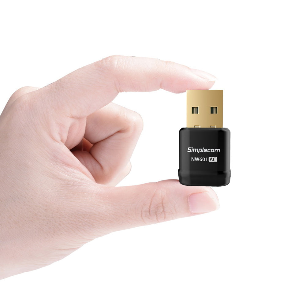 Simplecom NW601 AC600 Dual Band Mini Wireless USB Adapter