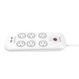 Huntkey 6-Outlet Power Strip with Dual USB Charging Ports and Surge Protection (SAC607)