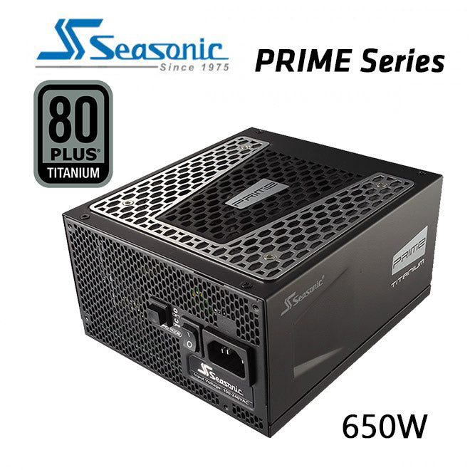 SEASONIC PRIME 650W Titanium SSR-650TD Fully Modular Power Supply Unit