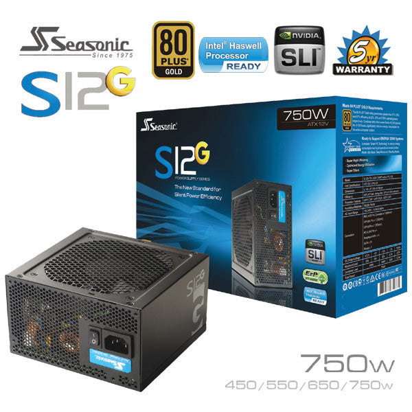 SeaSonic 750W S12G Series Power Supply Unit (SSR-750RT)